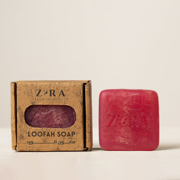 Rose Essential Oil — Loofah Body Soap