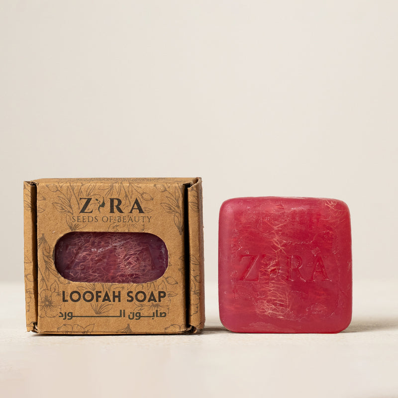 Rose Essential Oil — Loofah Body Soap